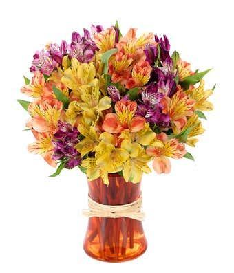 Peruvian Lily Rainbow Bouquet